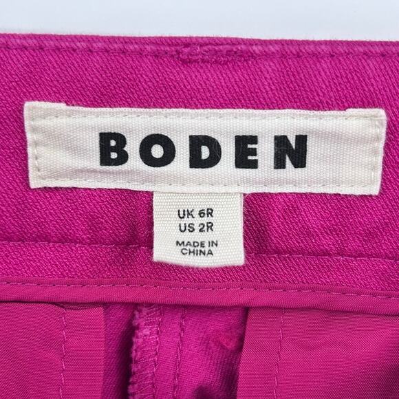 Boden Vibrant Magenta Flare Trouser Pants Bold Office Career Tailored Womens  6 - Picture 6 of 11
